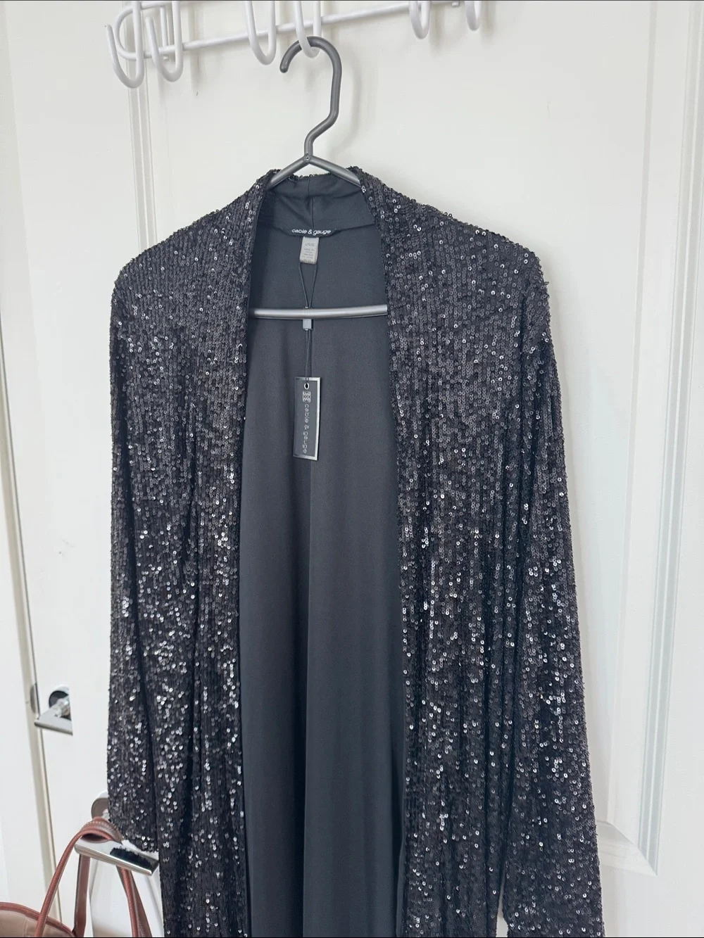 Cable and Gauge Sequined Duster